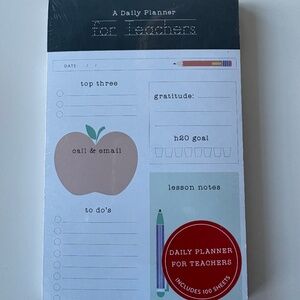 NWT "A Daily Planner for Teachers" Includes 100 Sheets Pad